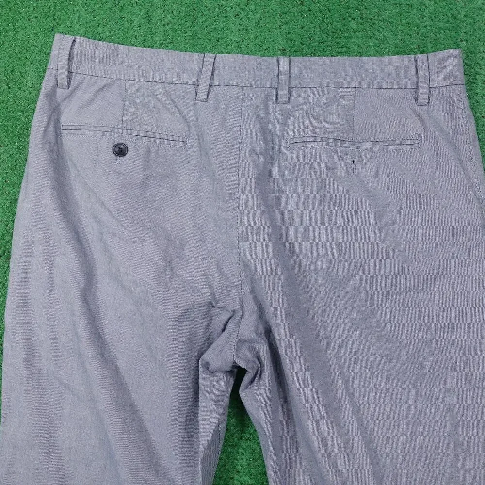 Banana Republic Pants‎ Mens 35x30 (36x28) Gray Aiden Fit Chino Flat Front Casual
